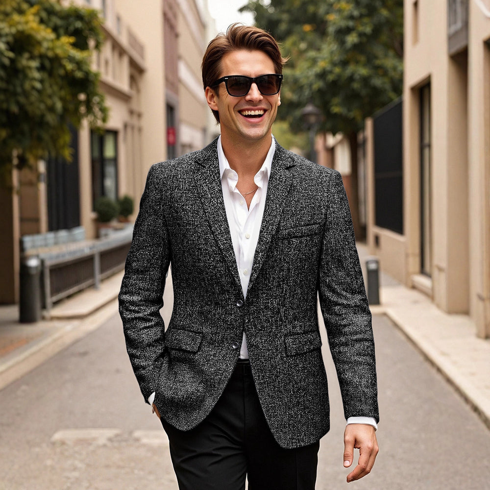 Herren eleganter Blazer aus Wolle R&B