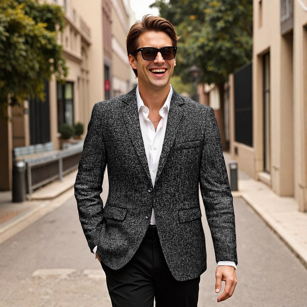 Herren eleganter Blazer aus Wolle R&B