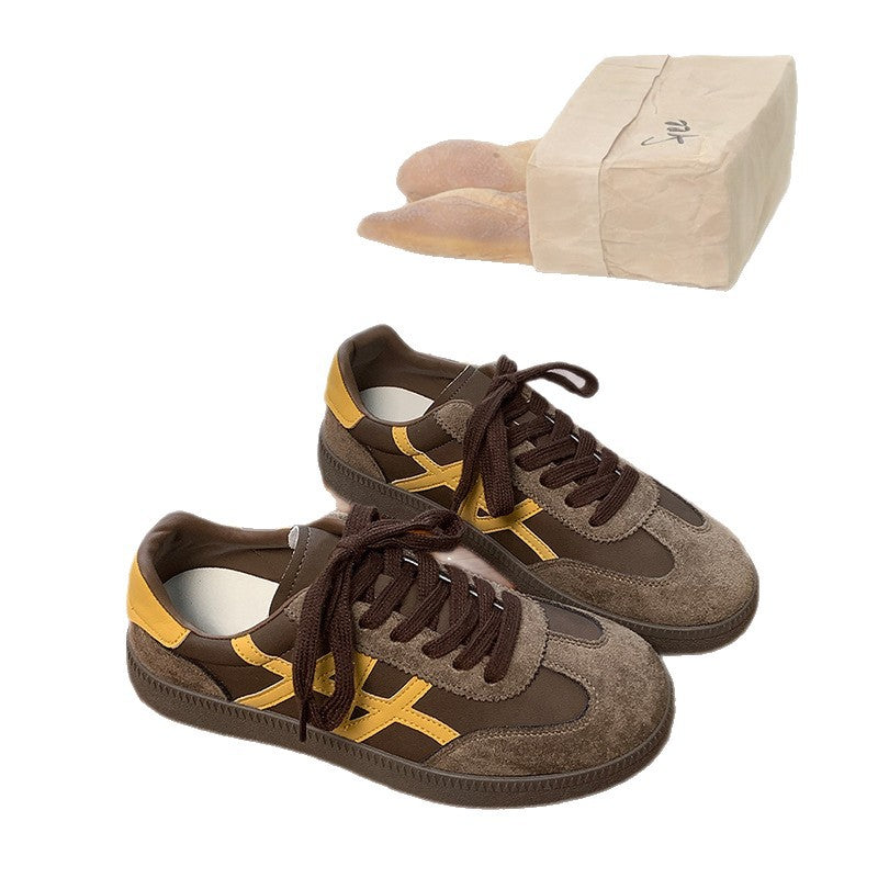 Damen Klassische Veloursledersneakers mit sportlich-elegantem Design R&B