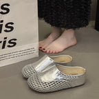 Damen Mode-Mules mit elegantem Geflecht