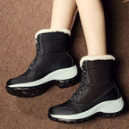 Damen Warme Winterstiefel mit Fleece-Futter und rutschfester Sohle R&B