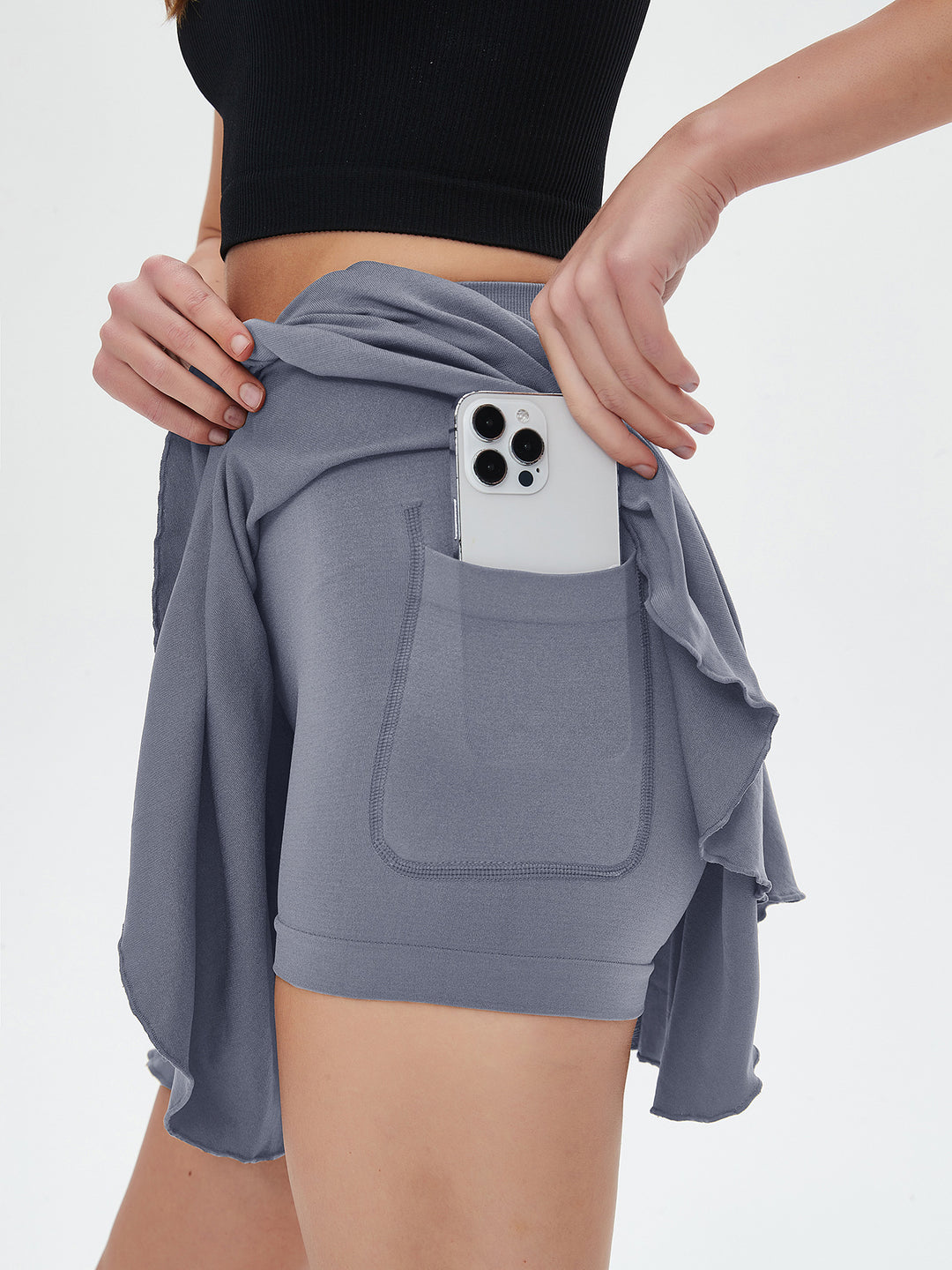 Damen Sport Shorts mit praktischen Taschen R&B