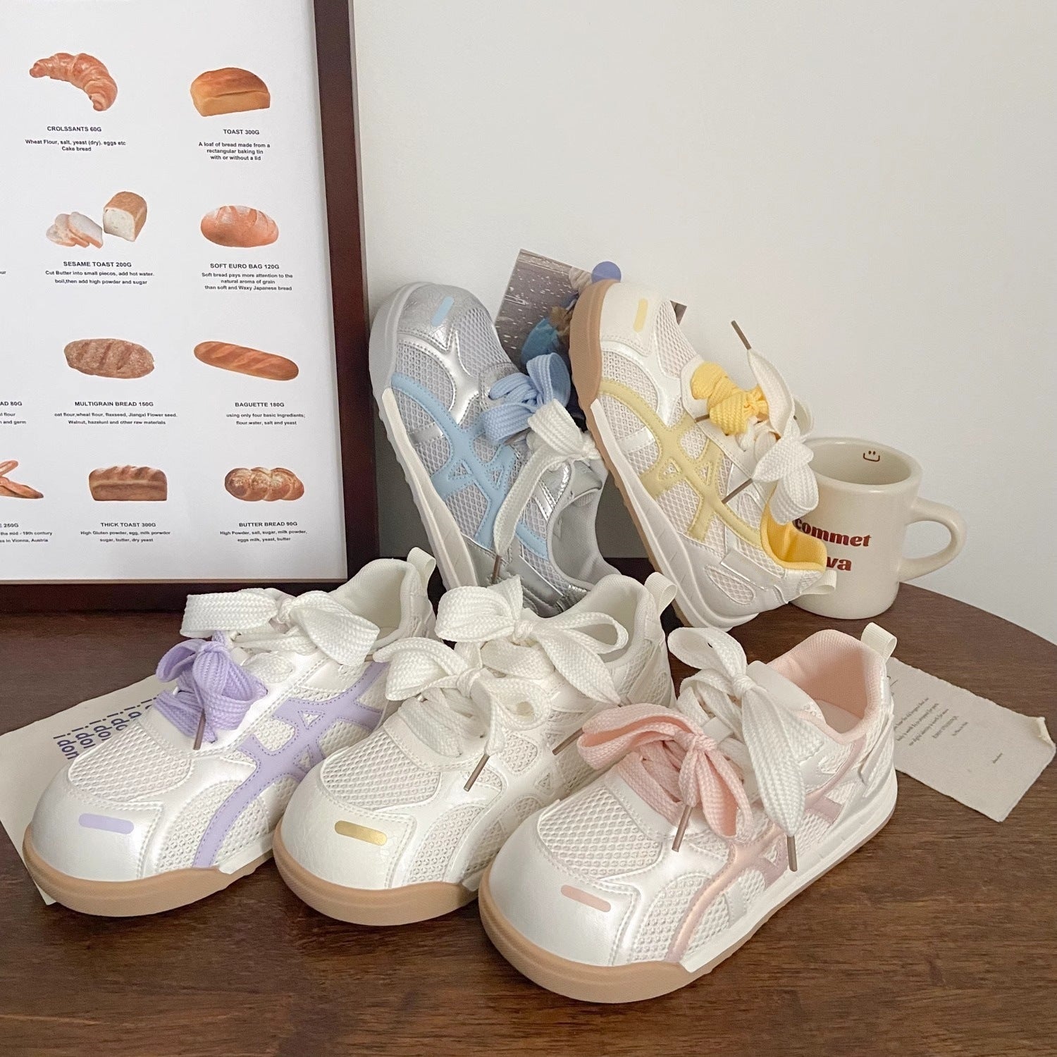 Damen Sportliche Sneakers mit verspieltem Schleifen-Design R&B
