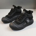 Damen Warme High-Top Sneakers mit flauschigem Innenfutter und rutschfester Sohle R&B