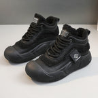 Damen Warme High-Top Sneakers mit flauschigem Innenfutter und rutschfester Sohle R&B