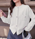 Damen Strickjacke mit dekorativen Taschen und edlen Knöpfen R&B