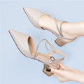 Damen Elegante und funkelnde Absatzschuhe mit raffiniertem Riemen von R&B