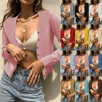 Damen Strickjacke mit Knopfverschluss und feinem Rippstrick R&B