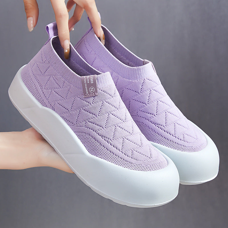 Damen Atmungsaktive Sneaker mit flexiblem Strickdesign R&B