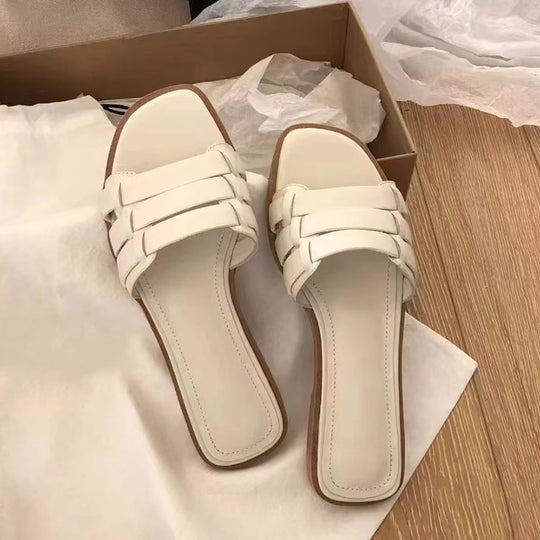 Damen Komfortable Slipper mit eleganten Riemen R&B