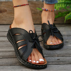 Damen Komfortable Fußbett-Sandalen mit verspieltem Design