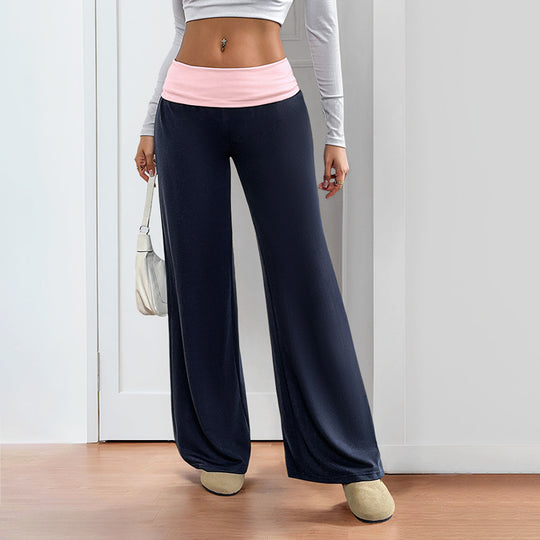 Damen Weite Sporthose mit elastischem Bund und gemütlichem Schnitt R&B