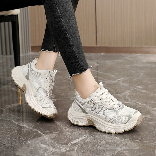 Damen Sportliche Laufschuhe mit atmungsaktivem Mesh-Obermaterial und dämpfender Sohle R&B