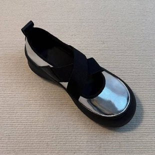 Damen Komfortable Slipper mit elastischem Riemchen R&B