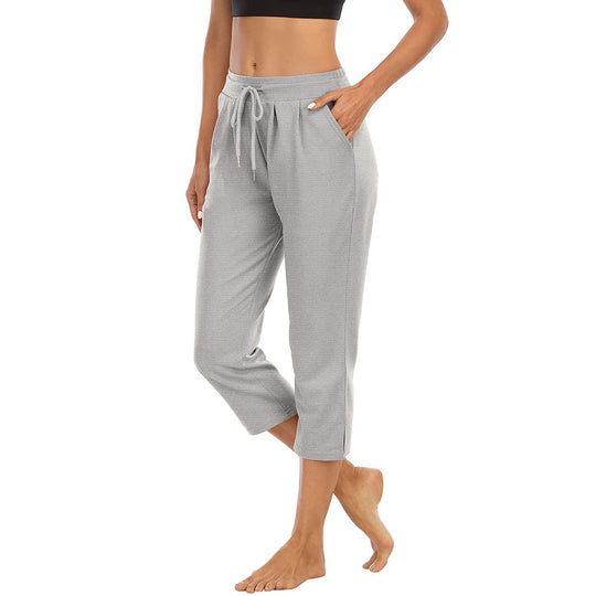 Damen bequeme Freizeithose mit elastischem Bund und seitlichen Taschen R&B