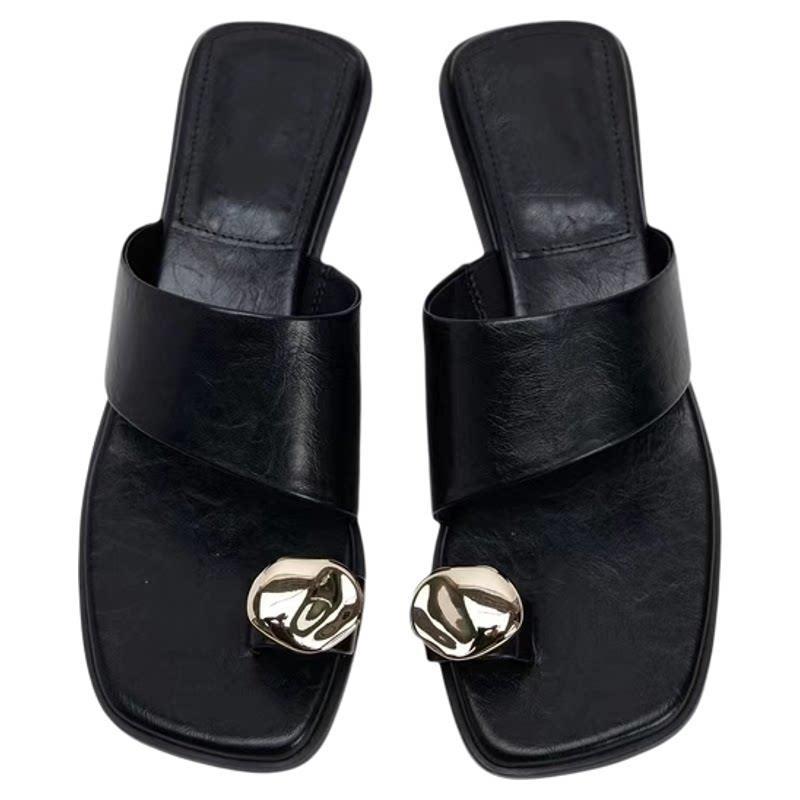 Damen bequeme Sling-Pantoletten mit elegantem Detail R&B