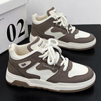 Damen sportliche High-Top Sneakers mit atmungsaktiver Oberfläche und stoßdämpfender Sohle R&B