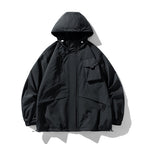 Herren technische Outdoor-Jacke mit multifunktionalen Taschen und verstellbarer Kapuze R&B