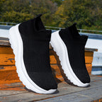 Damen Stricksneaker mit elastischem Schaft und dämpfender Sohle