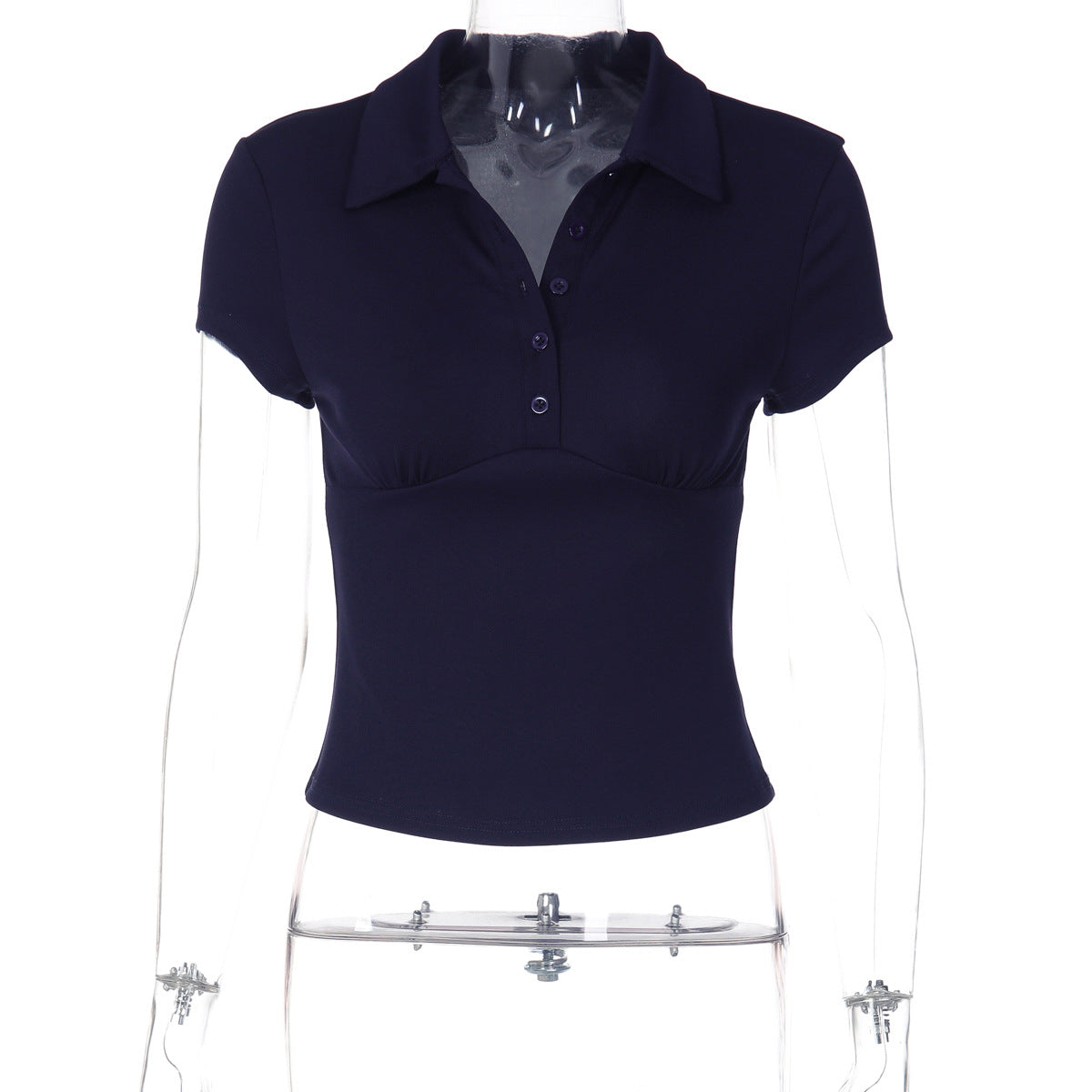 Damen Kurzärmliges Poloshirt mit taillierter Passform R&B