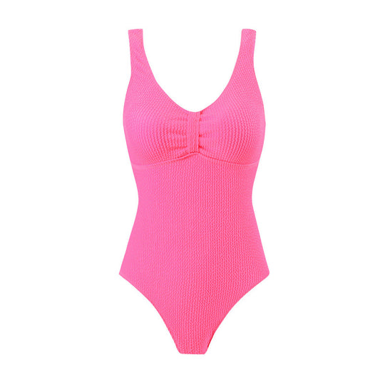 Damen Einteiler Badeanzug mit figurformendem Design und attraktivem Rüschendetail R&B