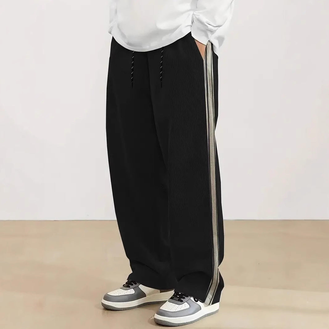 Herren komfortable Freizeithose mit seitlichem Streifen R&B