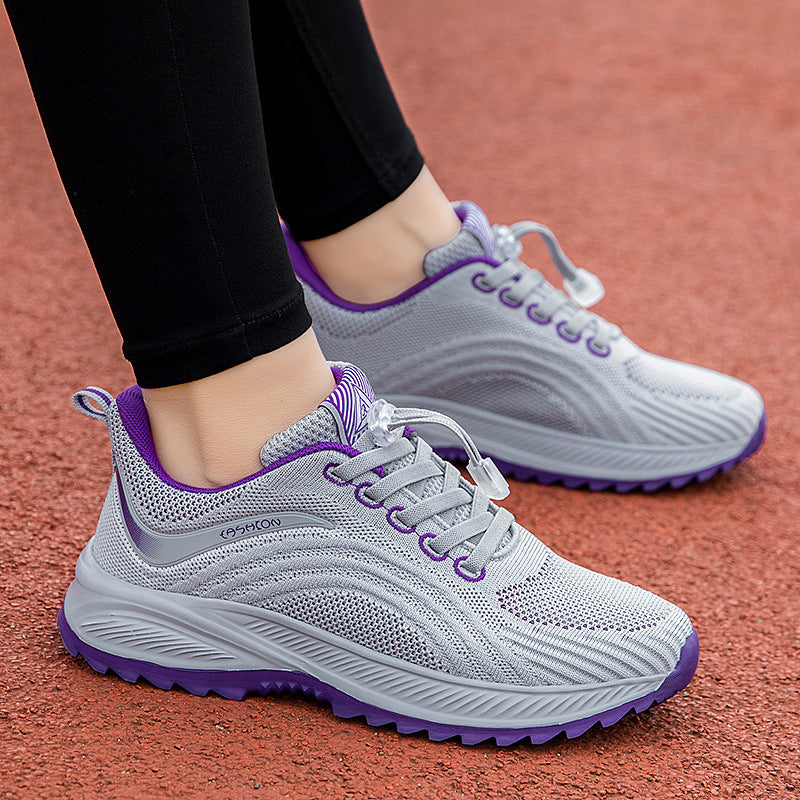 Damen Sportliche Laufschuhe mit innovativer Strickoberfläche und dämpfender Sohle R&B