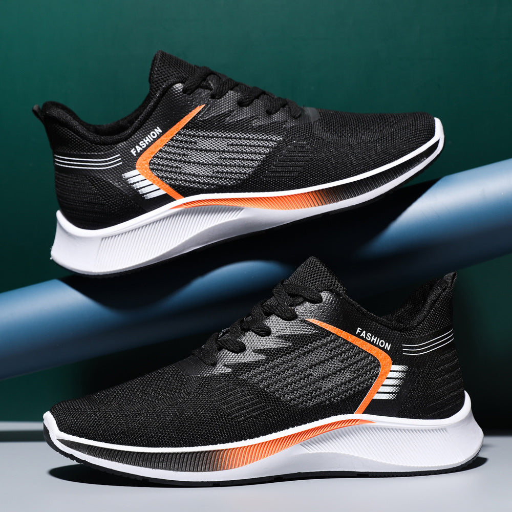 Damen Sportliche Fitness-Sneaker mit atmungsaktiver Mesh-Oberfläche und flexibler Sohle R&B