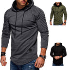Herren modernes Kapuzenshirt mit strukturierten Ärmeln und trendigem Design R&B