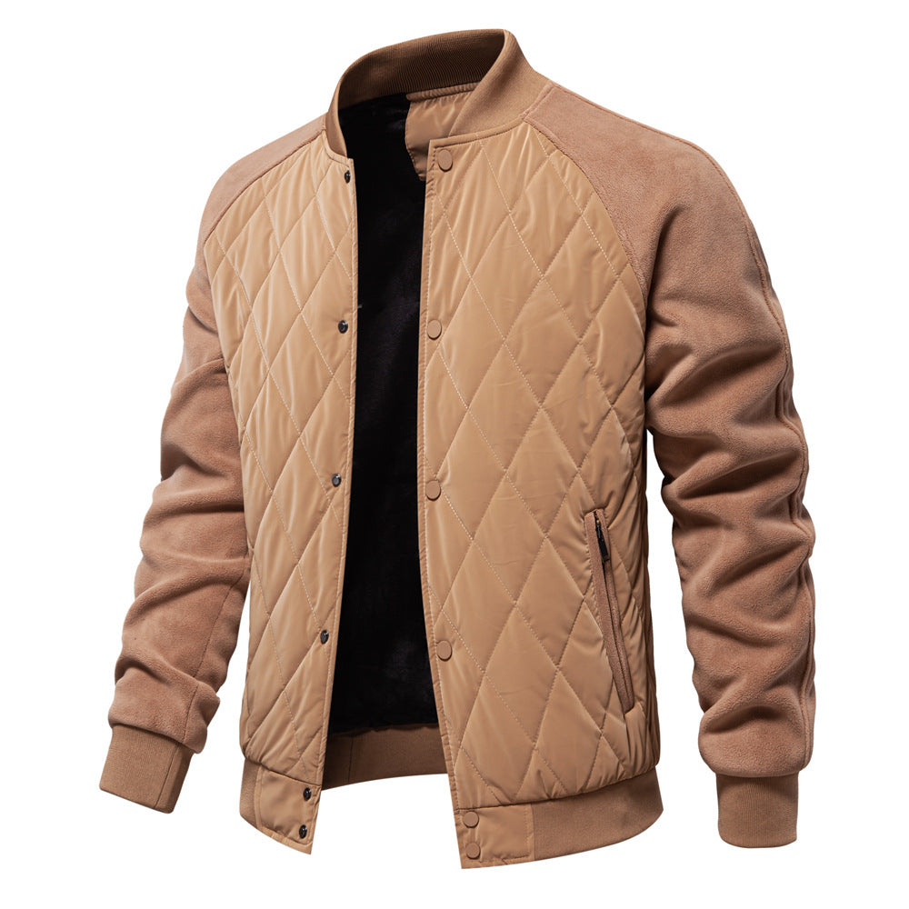 Herren Steppjacke mit modernem Design und praktischen Taschen R&B