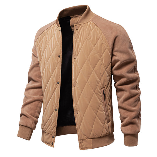 Herren Steppjacke mit modernem Design und praktischen Taschen R&B