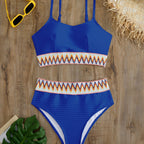 Damen Bunt gemusterter Bikini R&B