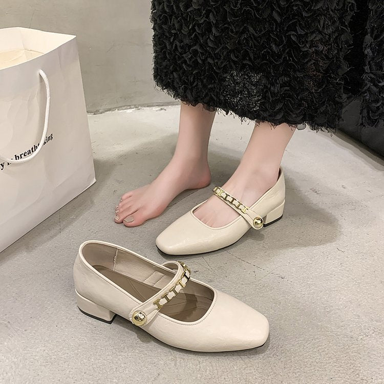 Damen elegante Mary Jane Ballerinas R&B