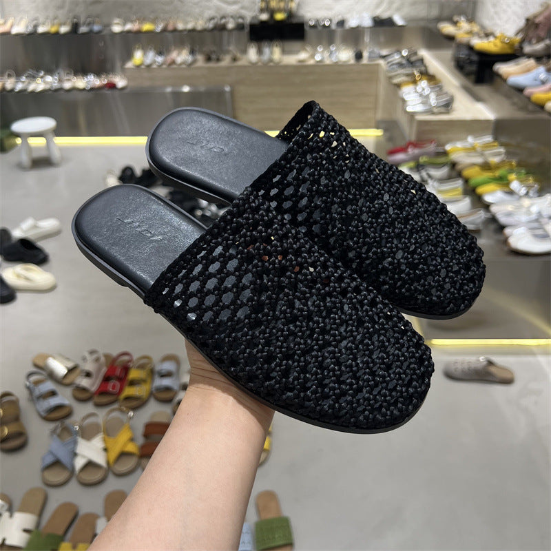 Damen bequeme Clogs mit offenem Fersenbereich und atmungsaktiver Struktur R&B
