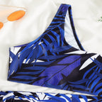 Damen Triangel-Bikini mit asymmetrischem Design und praktischen BindR&Bändern R&B