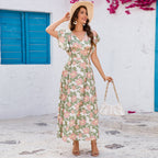 Damen Maxikleid mit Blumenmuster R&B