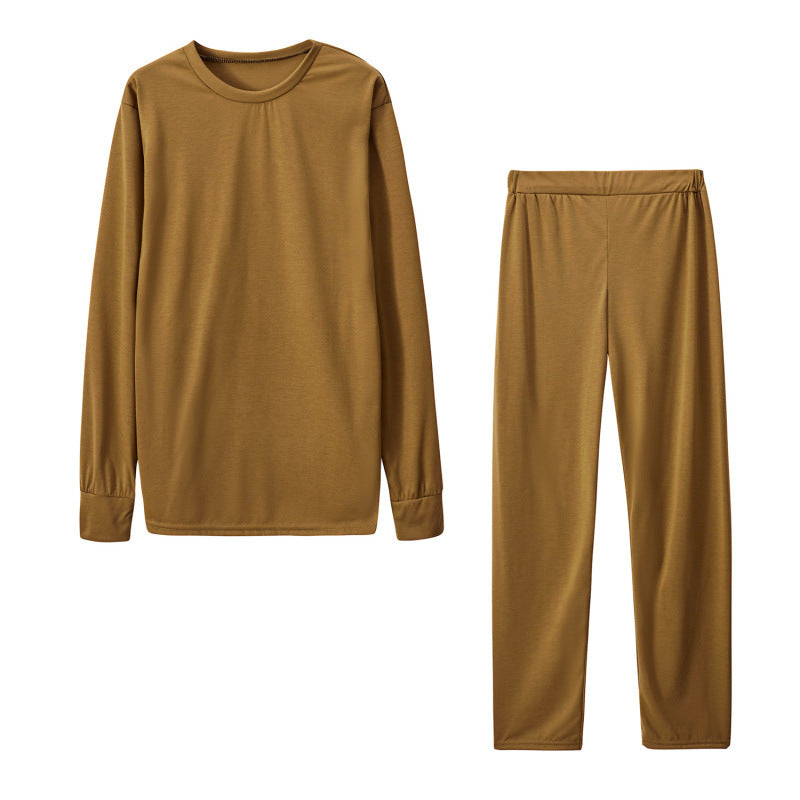 Damen Langarm Schlafanzug Set mit elastischen Hosen R&B
