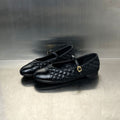 Damen Ballerinas mit eleganter Steppung und dekorativem Riemen R&B