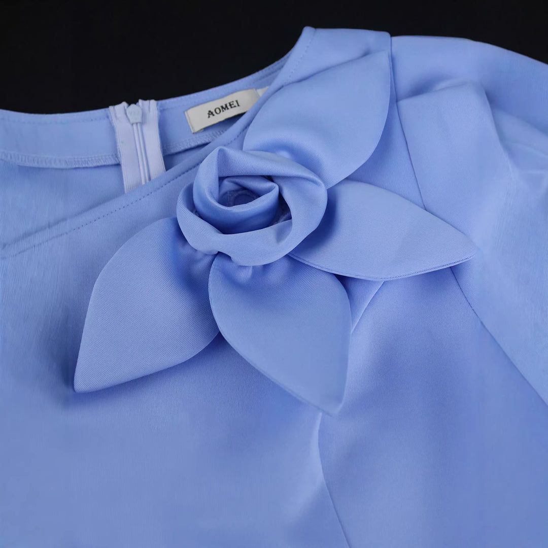 Damen Elegantes Etuikleid mit floralem Detail R&B