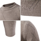 Herren Rollkragenpullover mit eleganter Struktur und feinem Material