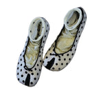 Damen Ballerinas mit eleganter Punktmusterung und innovativem Zehendesign R&B
