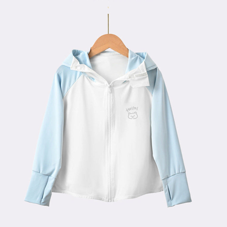 Mädchen funktionale UV-Schutzjacke mit Kapuze R&B