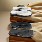 Damen modische Flip-Flops mit Perlenschmuck