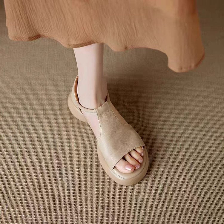 Damen modische Sandalen mit ergonomischem Fußbett und rutschfester Sohle R&B