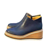 Damen Bequeme Wedge-Pantolette aus hochwertigem Leder R&B
