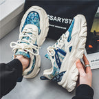 Damen Sportliche Chunky Sneakers mit atmungsaktiver Obermaterialkombination