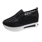 Damen Mode-Sneaker mit innovativem Slip-On Design und hochgezogenem Absatz R&B