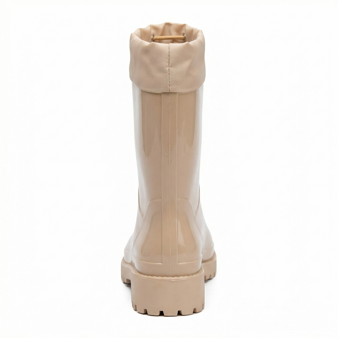 Damen Hochwertige und Stylische Gummistiefel mit Verstellbarem Schnürsystem R&B