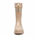 Damen Hochwertige und Stylische Gummistiefel mit Verstellbarem Schnürsystem R&B