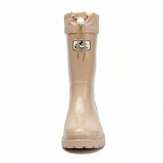 Damen Hochwertige und Stylische Gummistiefel mit Verstellbarem Schnürsystem R&B